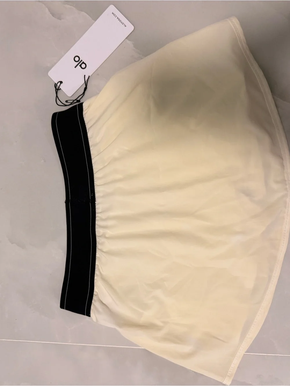 ALO Yoga white Skirt with Black S